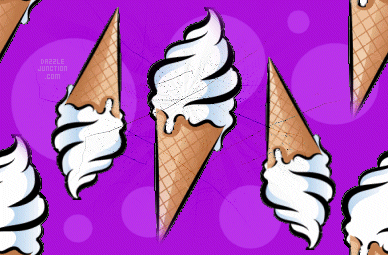 Ice Creme Purple Background