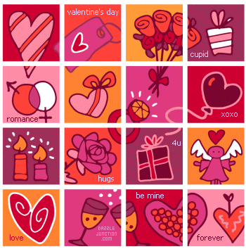 Love Squares Background