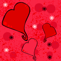Scribble Heart Background