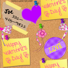V Day Corkboard Background