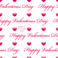 White Script Vday Background