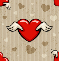 Winged Heart Background