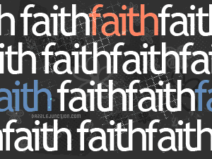 Faith Black Background
