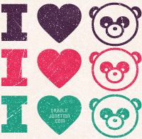 I Love Pandas Background