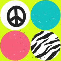 Peace Zebra Background