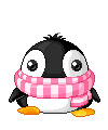Penguin Pink Scarf