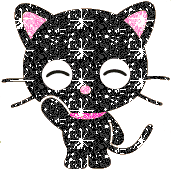 Pink Black Cat picture