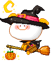 Witch On Broom picture