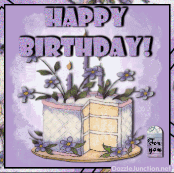 Purple Birthday Cake