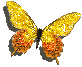 Yellow Glitter Butterfly picture