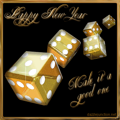 Happy New Year Dice picture