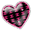 Black Pink Heart picture