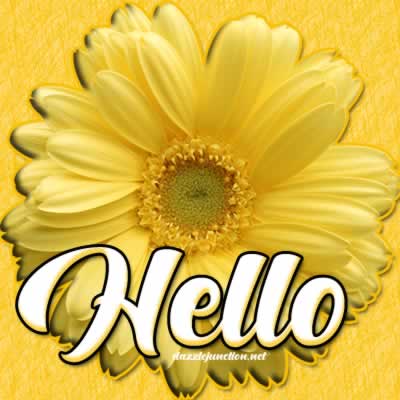 Yellow Flower Hello picture