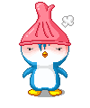Penguin Pink Head