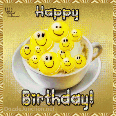 Smileys In Coffee Cup