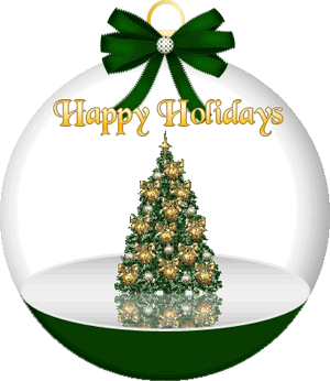 Christmas Tree Green Gold