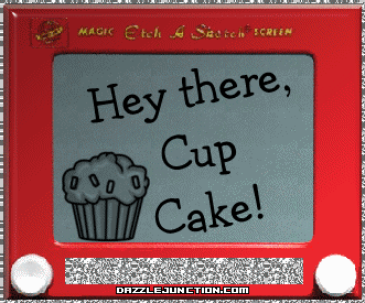 Cupcake greeting image that says Hey There Cupcake