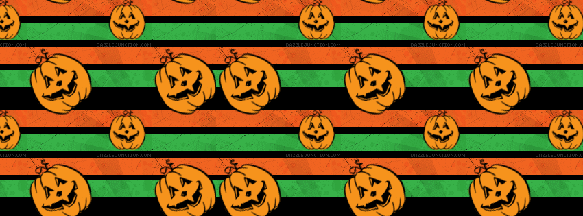 Green Orange Stripe Facebook Cover