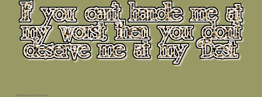 If Cant Handle Facebook Cover