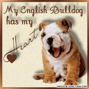 Pet Lovers English Bulldog Heart picture