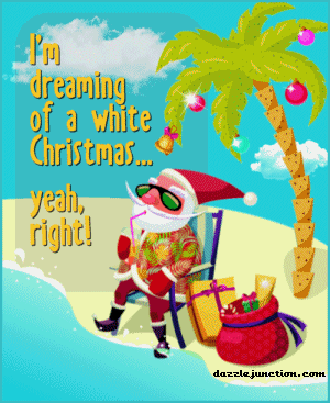 Christmas Beach Santa White Christmas picture