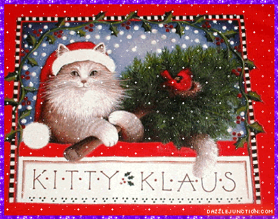Christmas Cards Kitty Klaus picture