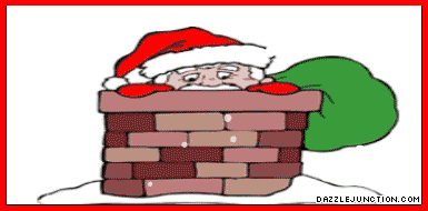 Christmas Cards Santa Chimney picture