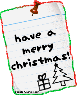 Christmas Glitter Notes Have A Merry Christmas picture