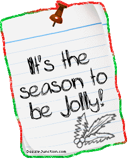 Christmas Glitter Notes Season To Be Jolly picture