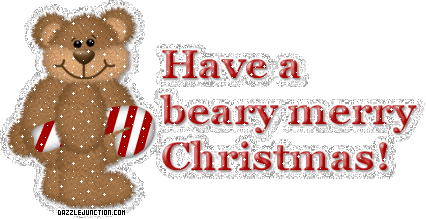 Christmas Glitter Beary Merry Christmas picture