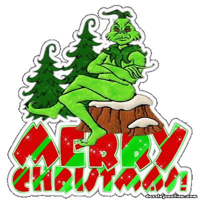 Christmas Glitter Grinch Christmas picture