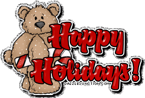 Christmas Glitter Holiday Bear picture