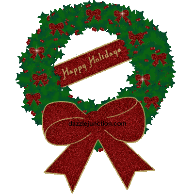 Christmas Glitter Holiday Wreath picture