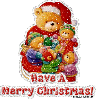 Christmas Glitter Merry Christmas Bears picture