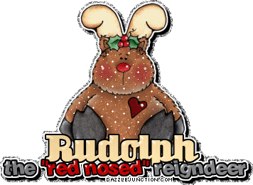 Christmas Glitter Rudolph Red Nosed picture
