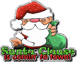 Christmas Glitter Santa Coming To Town picture