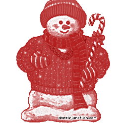Christmas Glitter Snowman Candycane picture