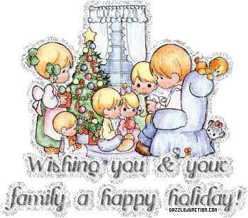 Christmas Glitter Wishing Family Happy Holiday picture