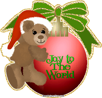 Christmas Ornaments Joy To The World Bear picture