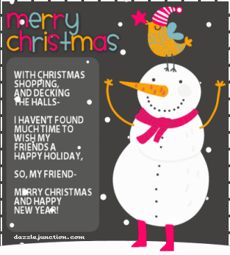 Christmas Snowman Decking The Halls quote