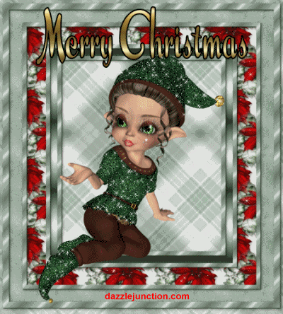 Merry Christmas Christmas Girl Elf picture