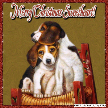 Merry Christmas Dog Christmas Sweetheart picture
