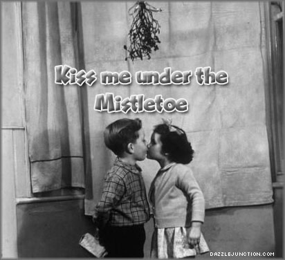 Merry Christmas Kiss Under Mistletoe picture