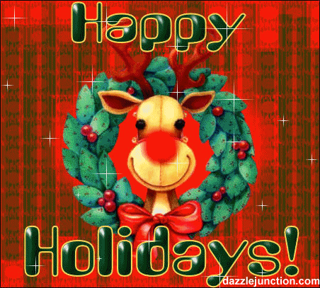 Merry Christmas Rudolph Wreath picture