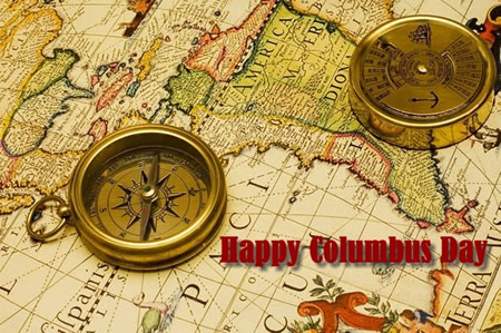 Columbus Day Map picture