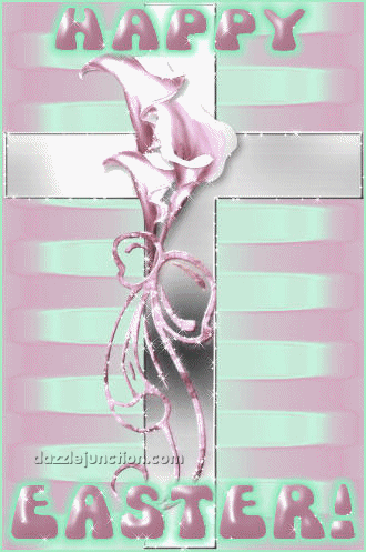 Christian Easter Cross Pink picture