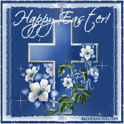 Christian Easter Easter Cross Blue picture