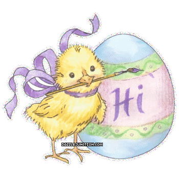 Easter Glitter Easter Chick Hi quote