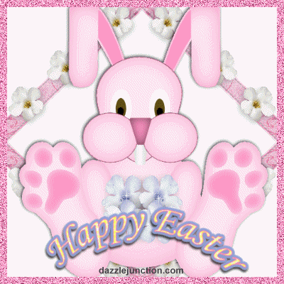 Happy Easter Pink Bunny picture
