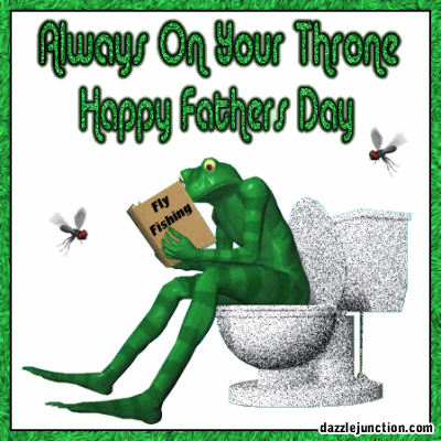 Fathers Day Frog On Throne picture